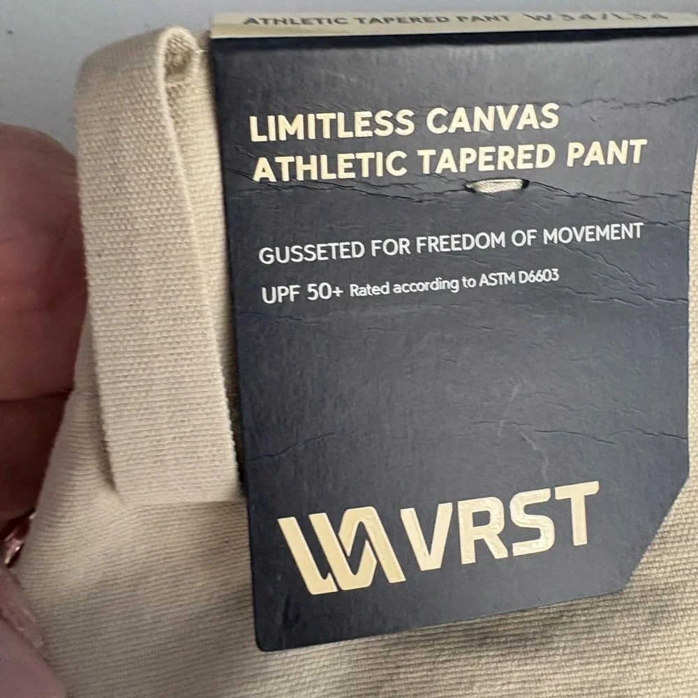 Men's Beige VRST Athletic Tapered Pant‎